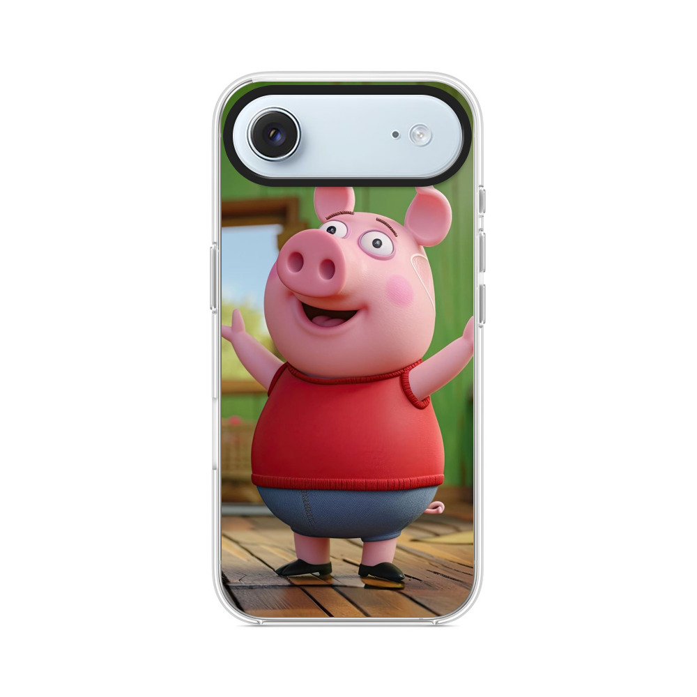 かわいくて元気なブタ iPhone Airオリジナルケース