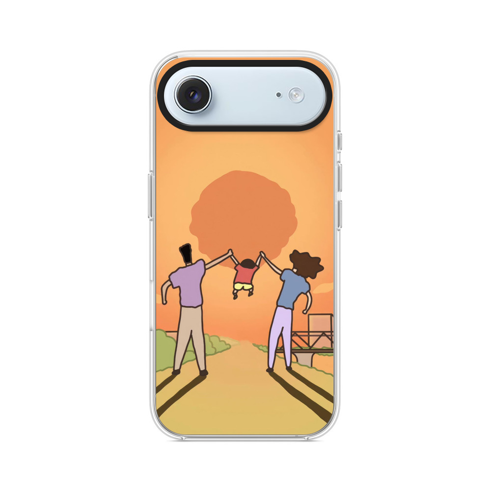 夕日の家族 iPhone Airオリジナルケース