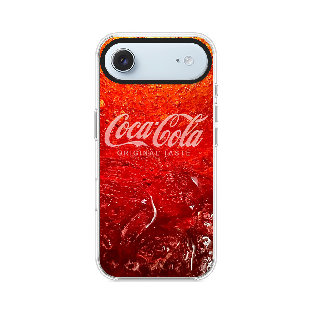 コーラ泡弾ける赤色 iPhone Airオリジナルケース