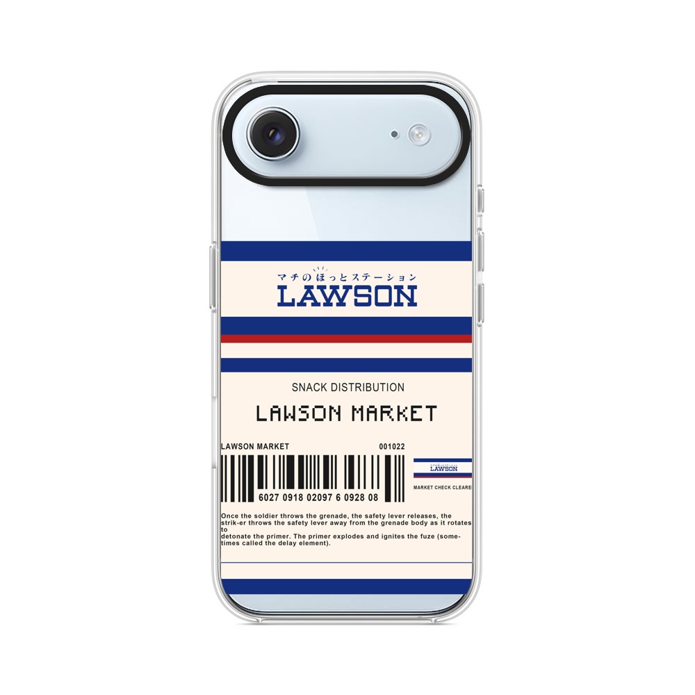 ローソンロゴとバーコードデザイン iPhone Airオリジナルケース