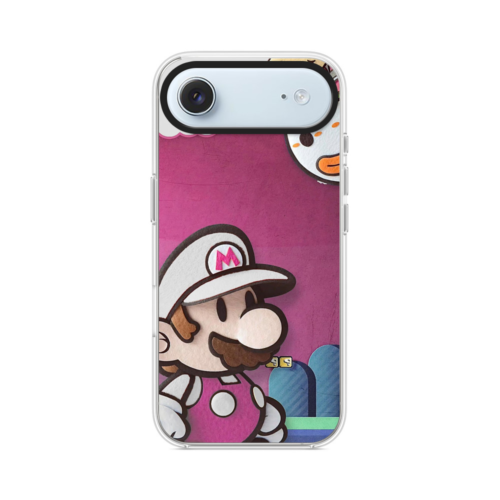 マリオとヨッシーのフェルトアート iPhone Airオリジナルケース