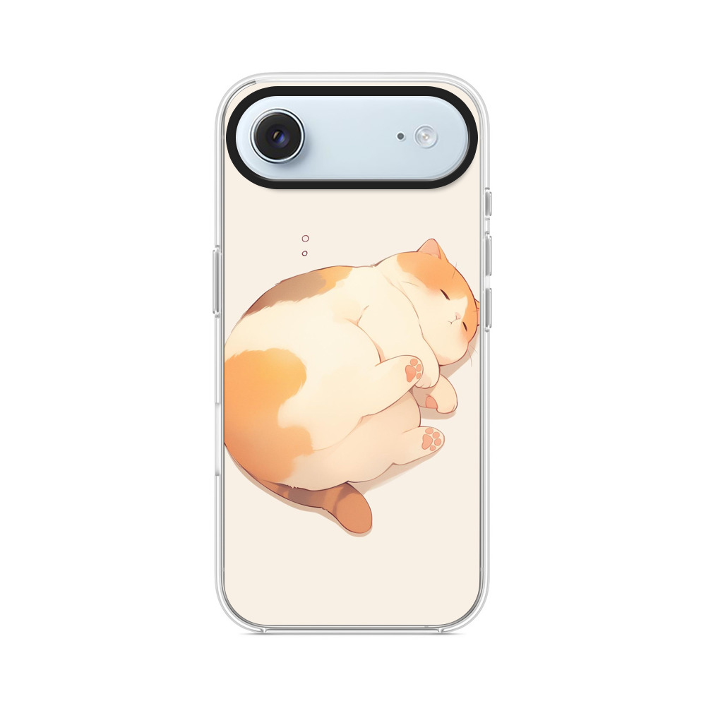 丸くなって眠る猫 iPhone Airオリジナルケース