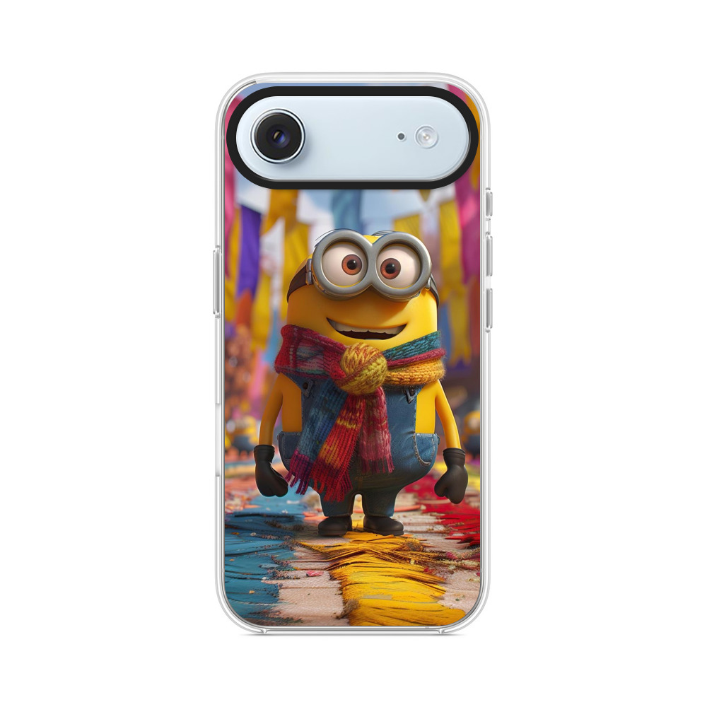 マフラーを巻いたミニオン iPhone Airオリジナルケース