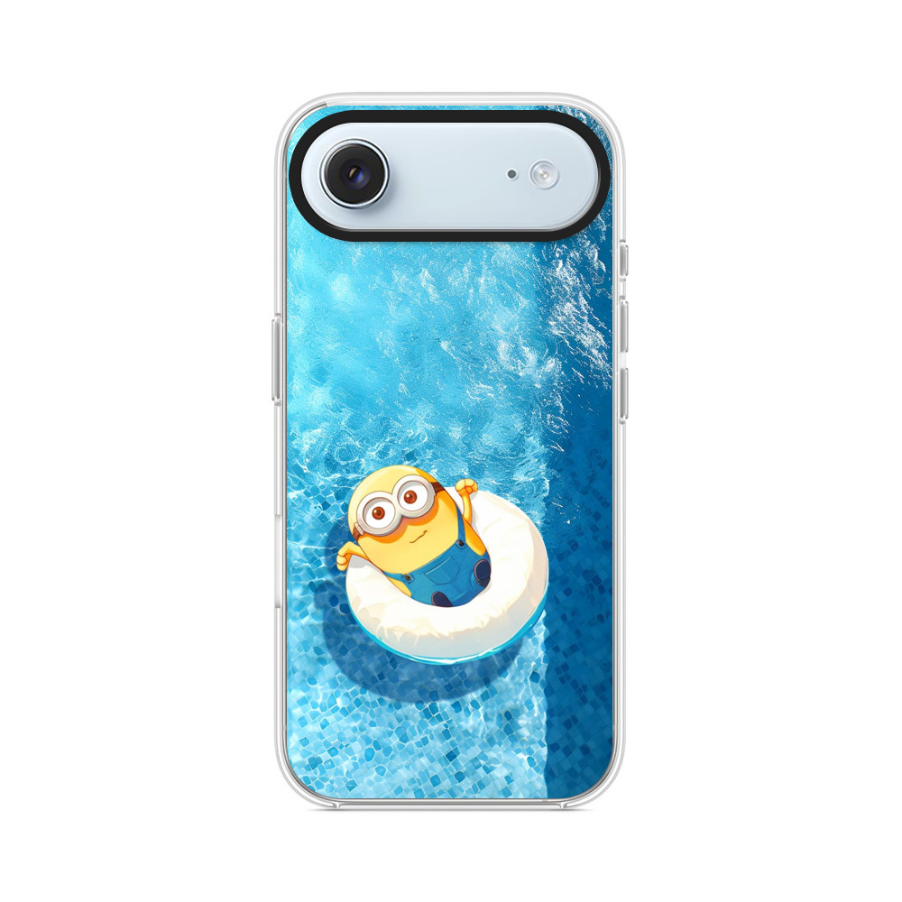 ミニオンとプール浮き輪 iPhone Airオリジナルケース