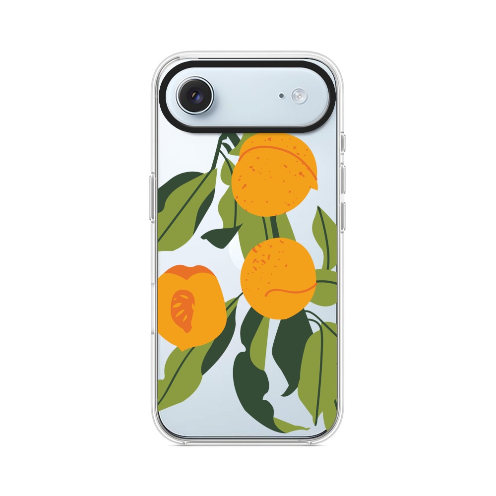 桃の枝と果実 iPhone Airオリジナルケース