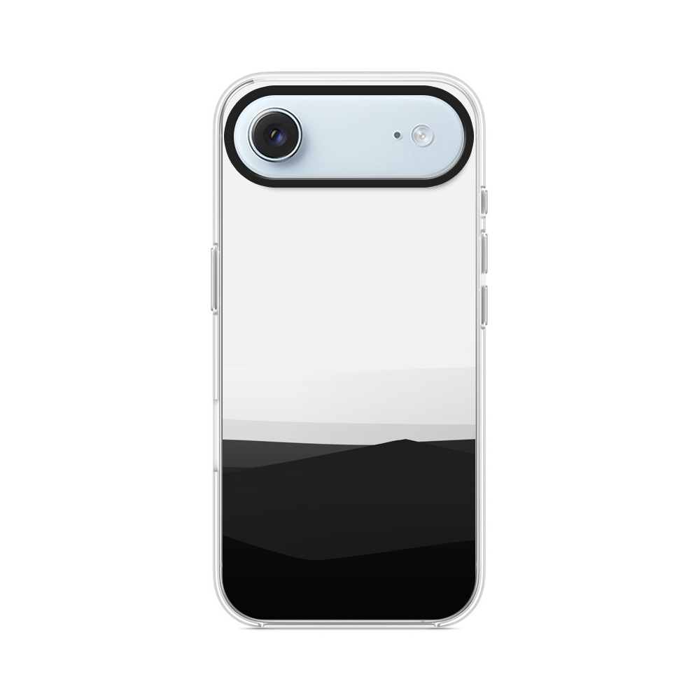 モノクロ山のシルエット iPhone Airオリジナルケース