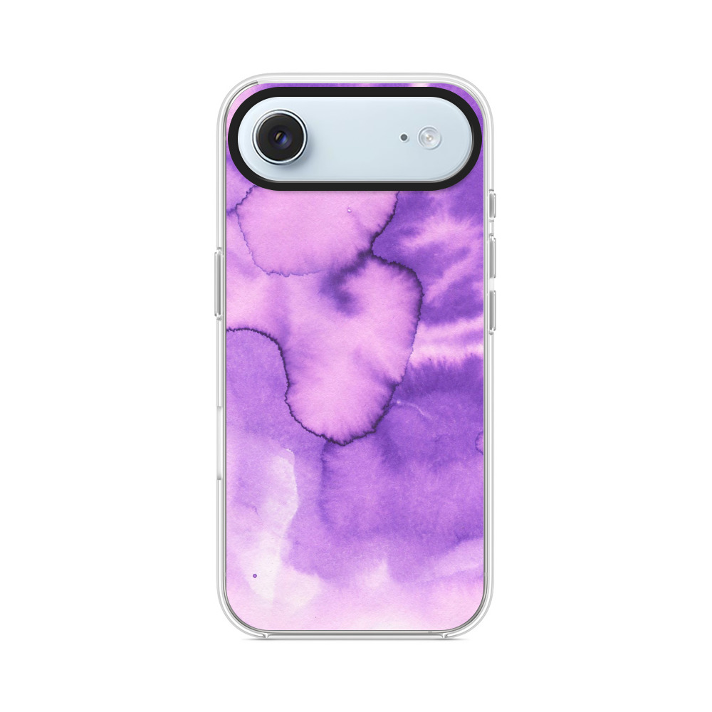 紫色の水彩ぼかし iPhone Airオリジナルケース