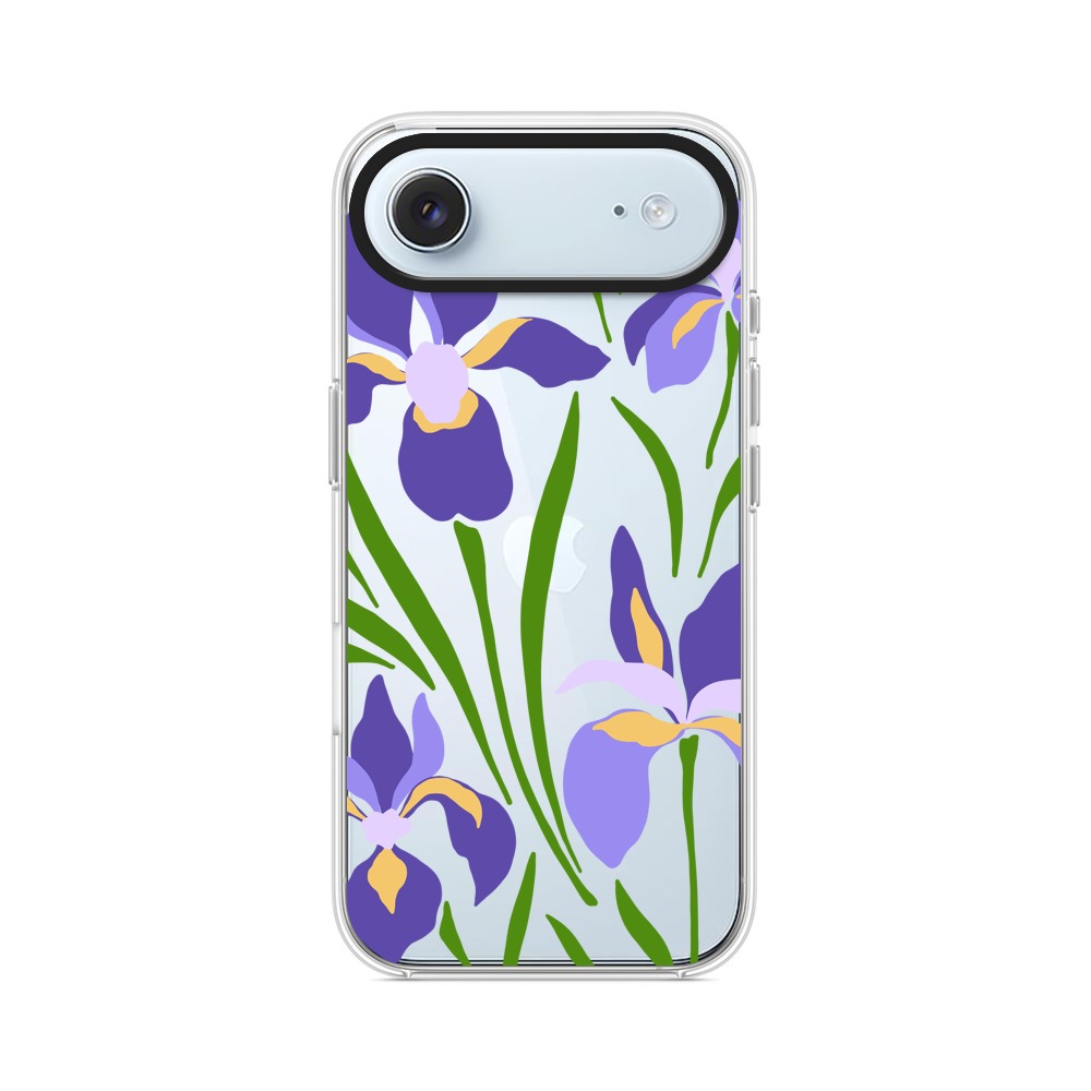 紫色の花 iPhone Airオリジナルケース