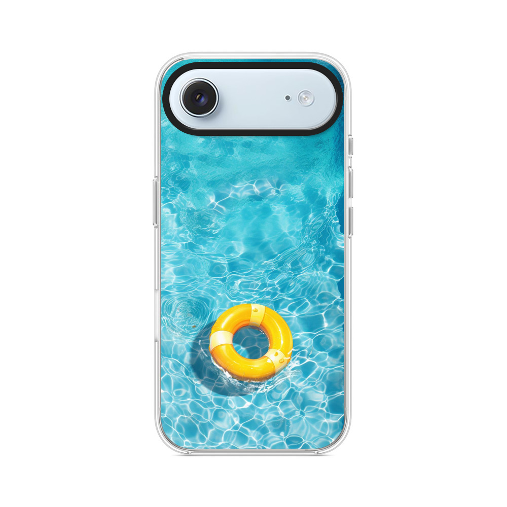 プールの水と浮き輪 iPhone Airオリジナルケース
