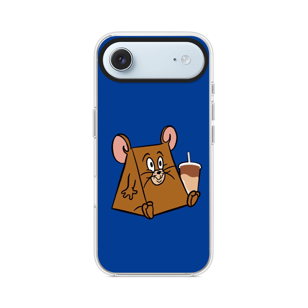 ドリンクを持つネズミ iPhone Airオリジナルケース