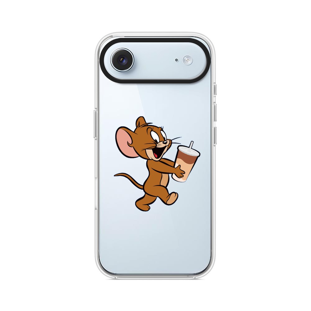 ドリンク持つネズミ iPhone Airオリジナルケース