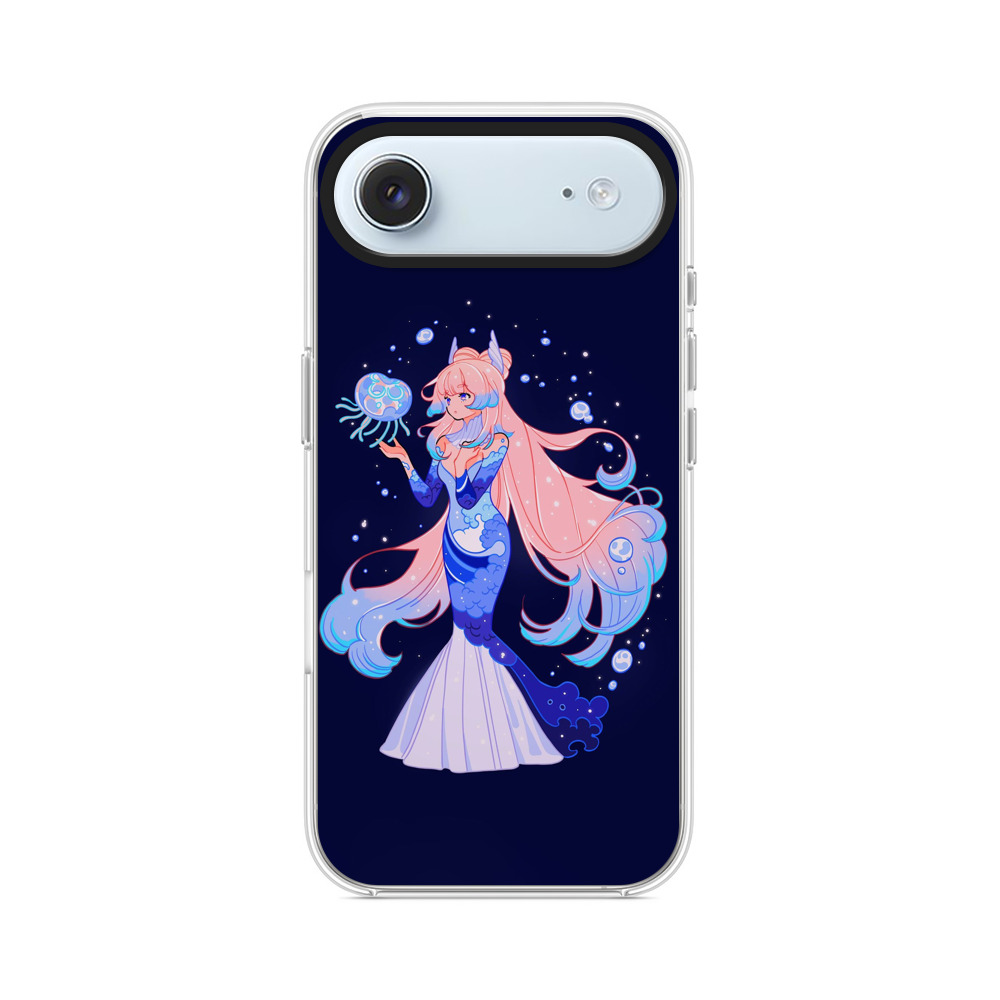 人魚とクラゲの幻想的なイラスト iPhone Airオリジナルケース