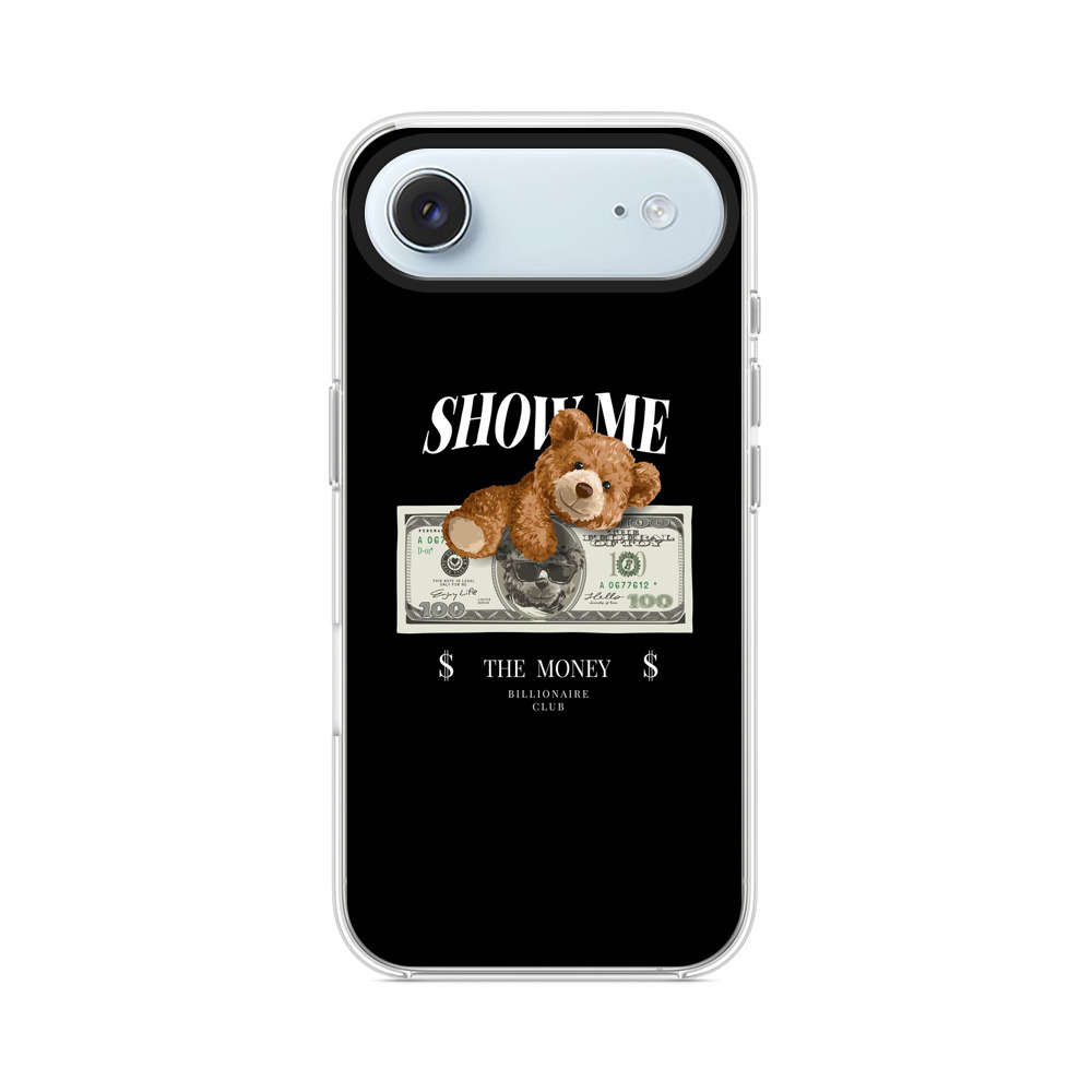 お金とクマのぬいぐるみ iPhone Airオリジナルケース