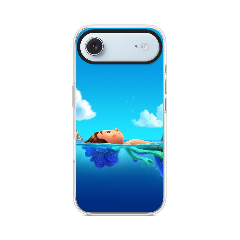 穏やかな海に浮かぶ子供 iPhone Airオリジナルケース