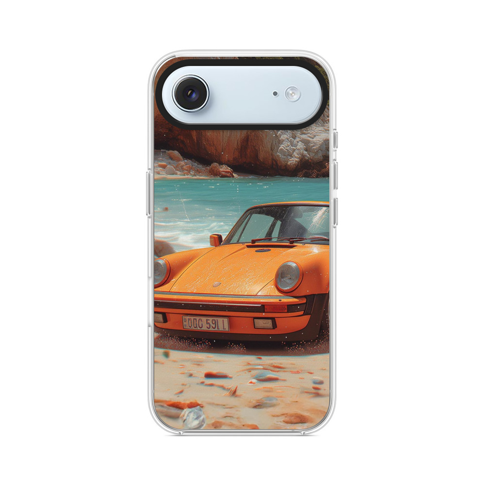 オレンジクラシックカー iPhone Airオリジナルケース