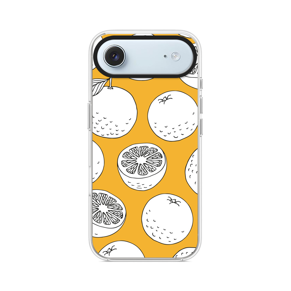 オレンジのパターン iPhone Airオリジナルケース