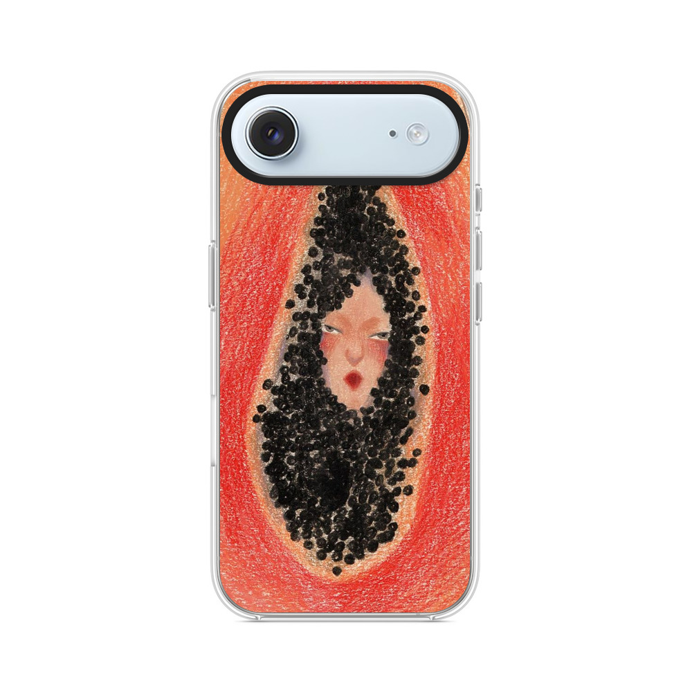パパイヤの中の女性 iPhone Airオリジナルケース