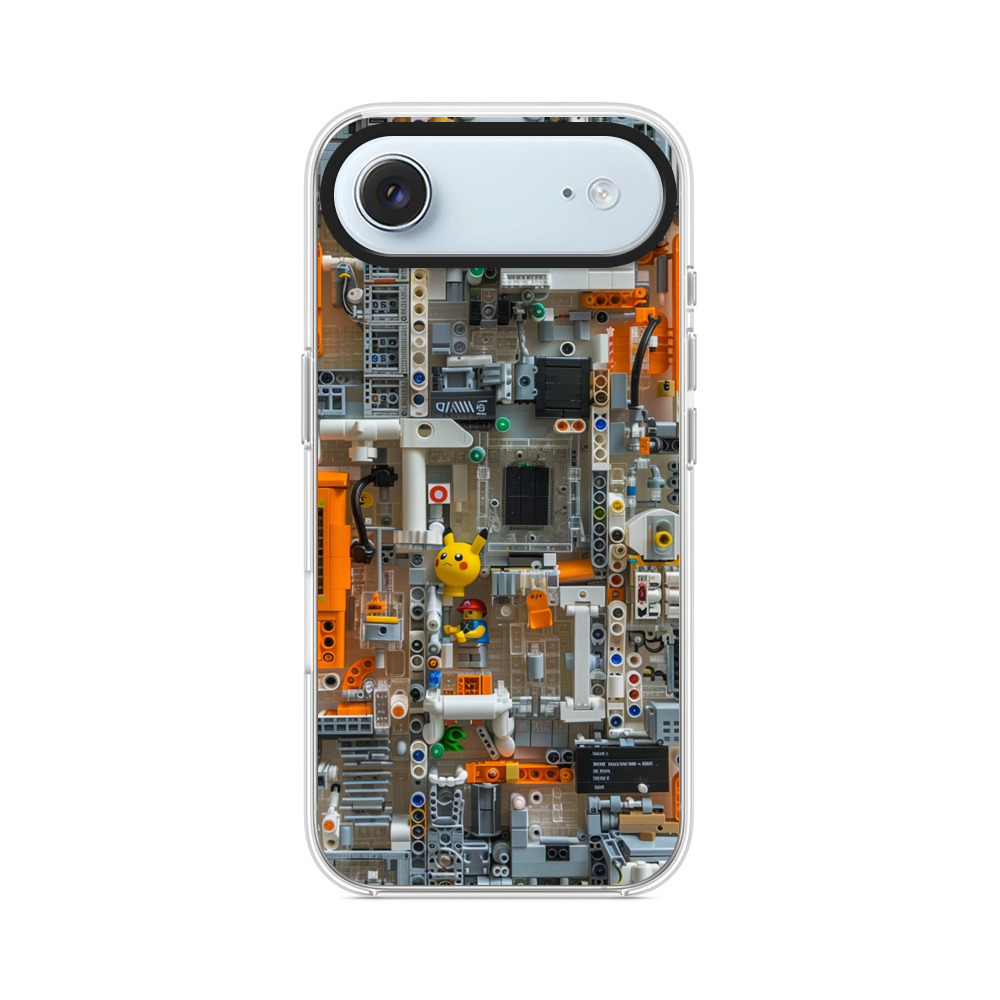 ピカチュウとレゴの部品 iPhone Airオリジナルケース