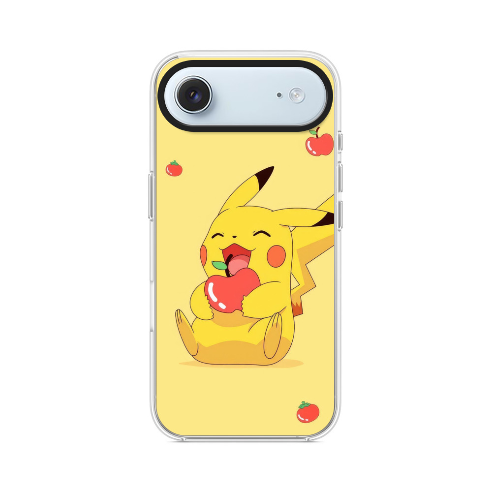 りんごを食べるピカチュウ iPhone Airオリジナルケース