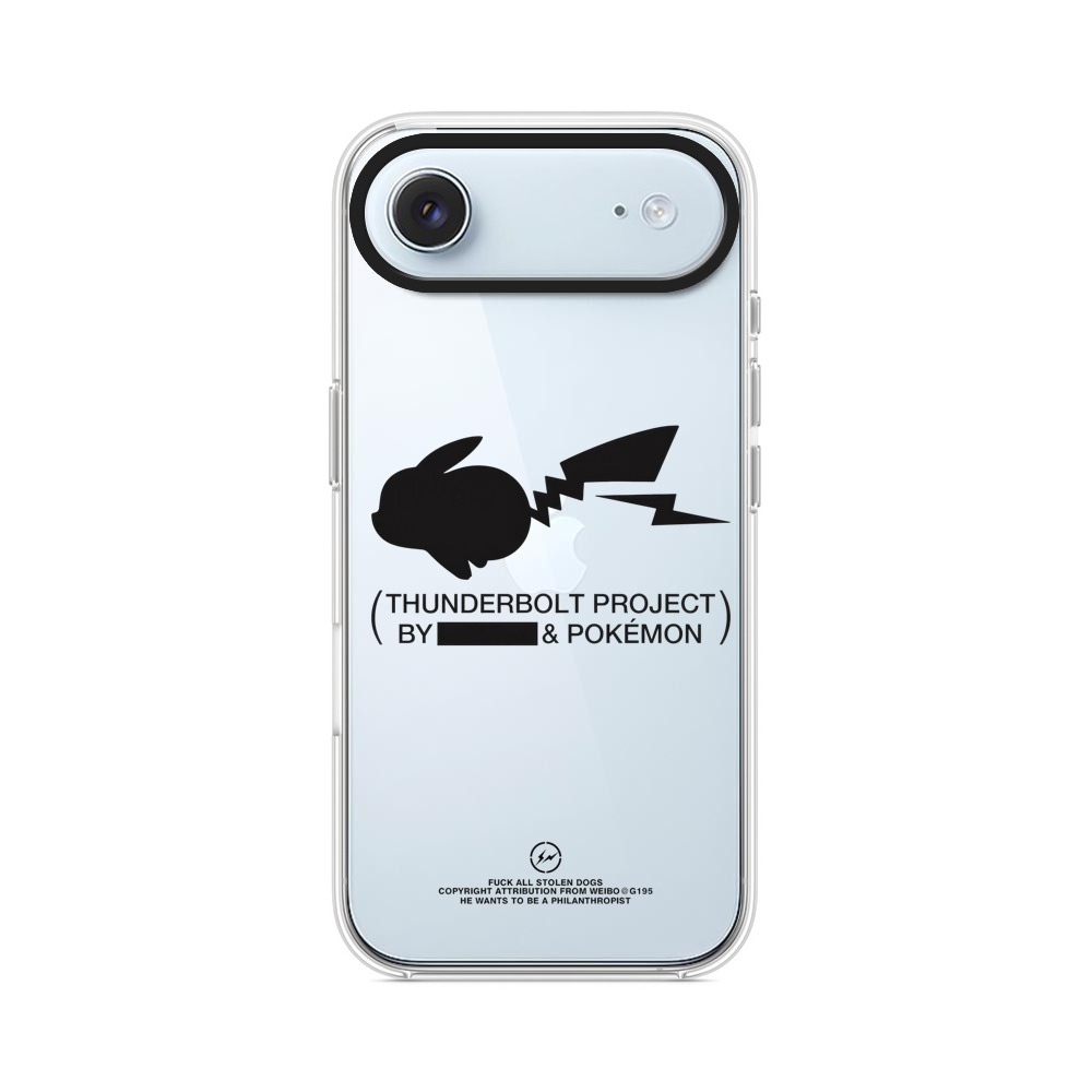 ピカチュウシルエット iPhone Airオリジナルケース