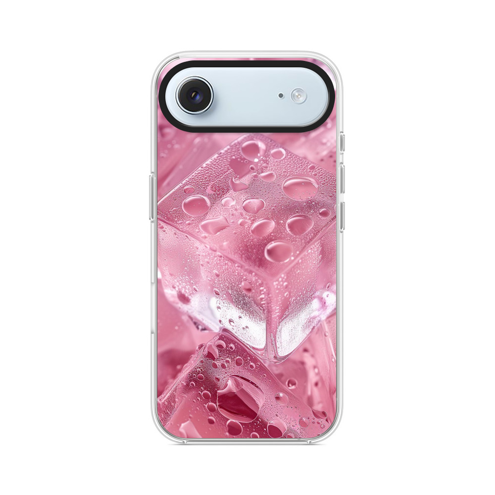 ピンク氷のキューブ iPhone Airオリジナルケース