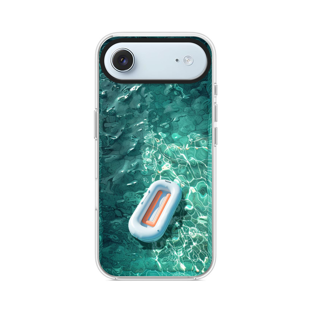 プールの水面の浮き輪 iPhone Airオリジナルケース