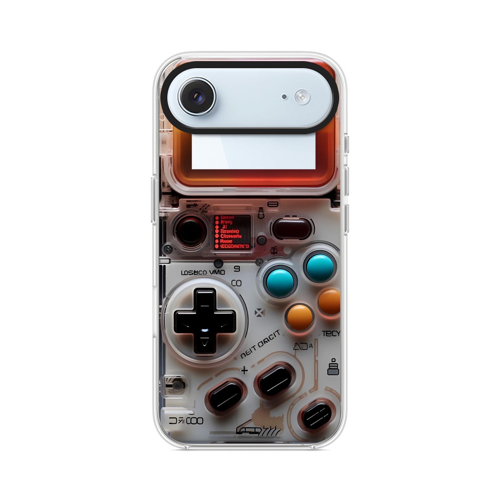 透明レトロゲームコントローラー iPhone Airオリジナルケース