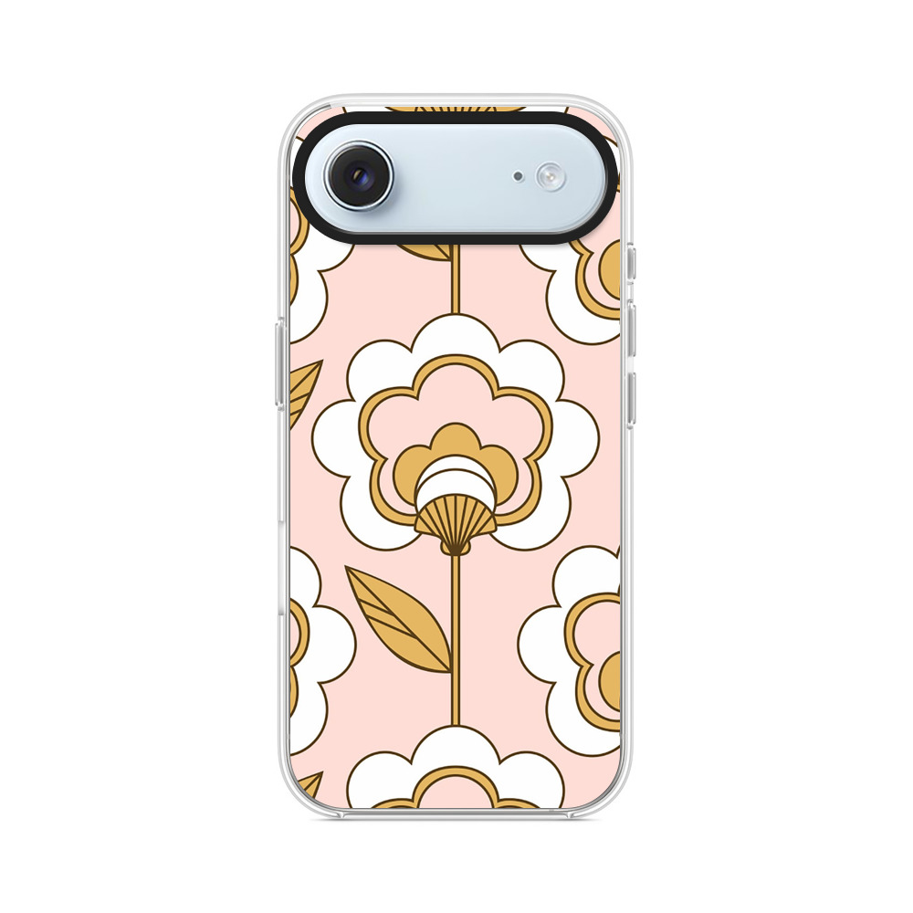 レトロ花柄パターン iPhone Airオリジナルケース