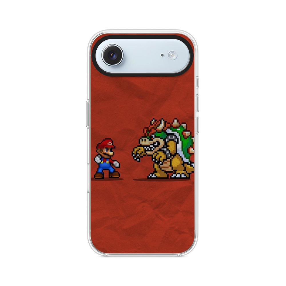 マリオとクッパの対決 iPhone Airオリジナルケース