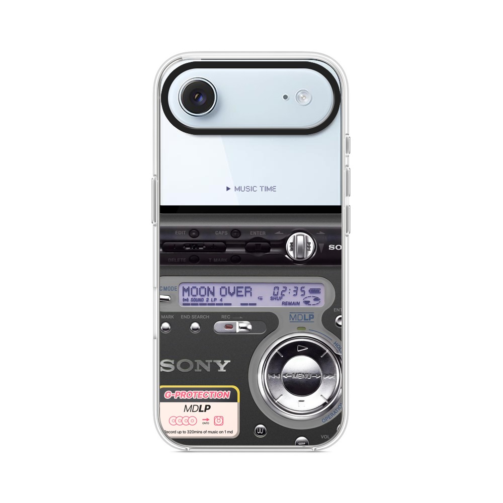 レトロMDプレーヤー表示 iPhone Airオリジナルケース