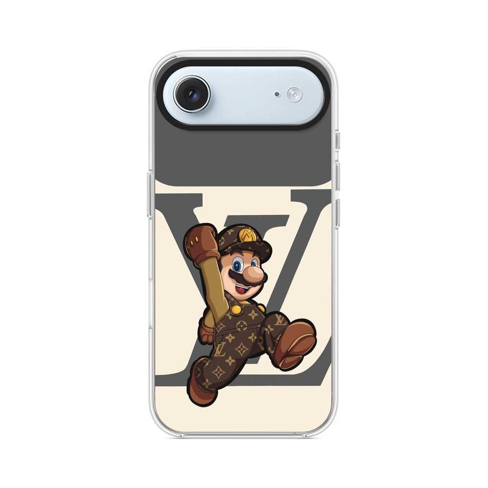 ルイヴィトン柄のマリオ iPhone Airオリジナルケース