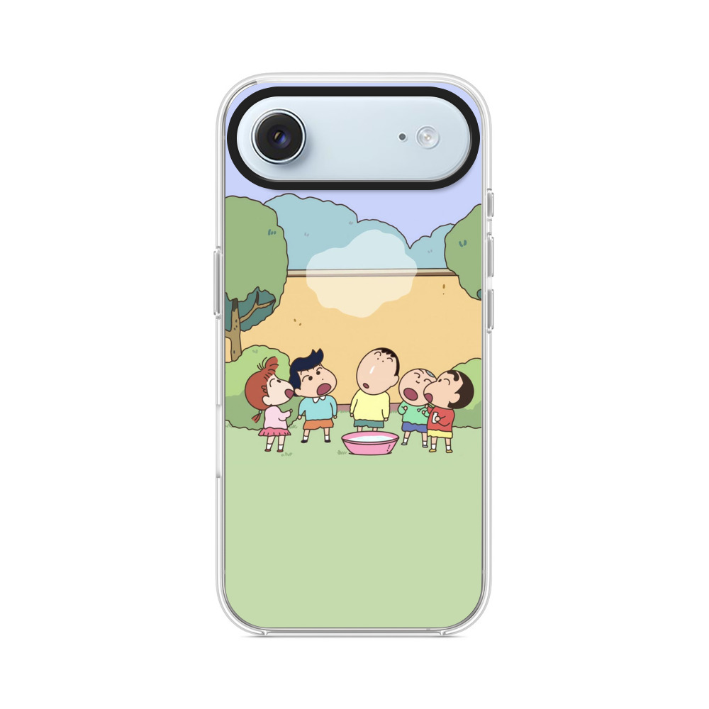 しんちゃんとシャボン玉 iPhone Airオリジナルケース