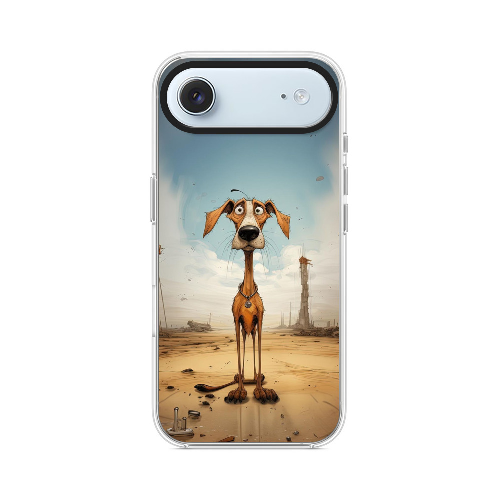 細長い首の犬 iPhone Airオリジナルケース