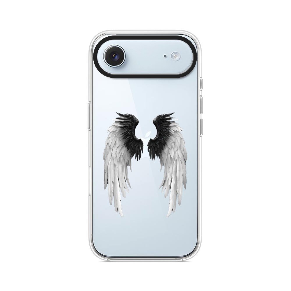 白黒の翼 iPhone Airオリジナルケース
