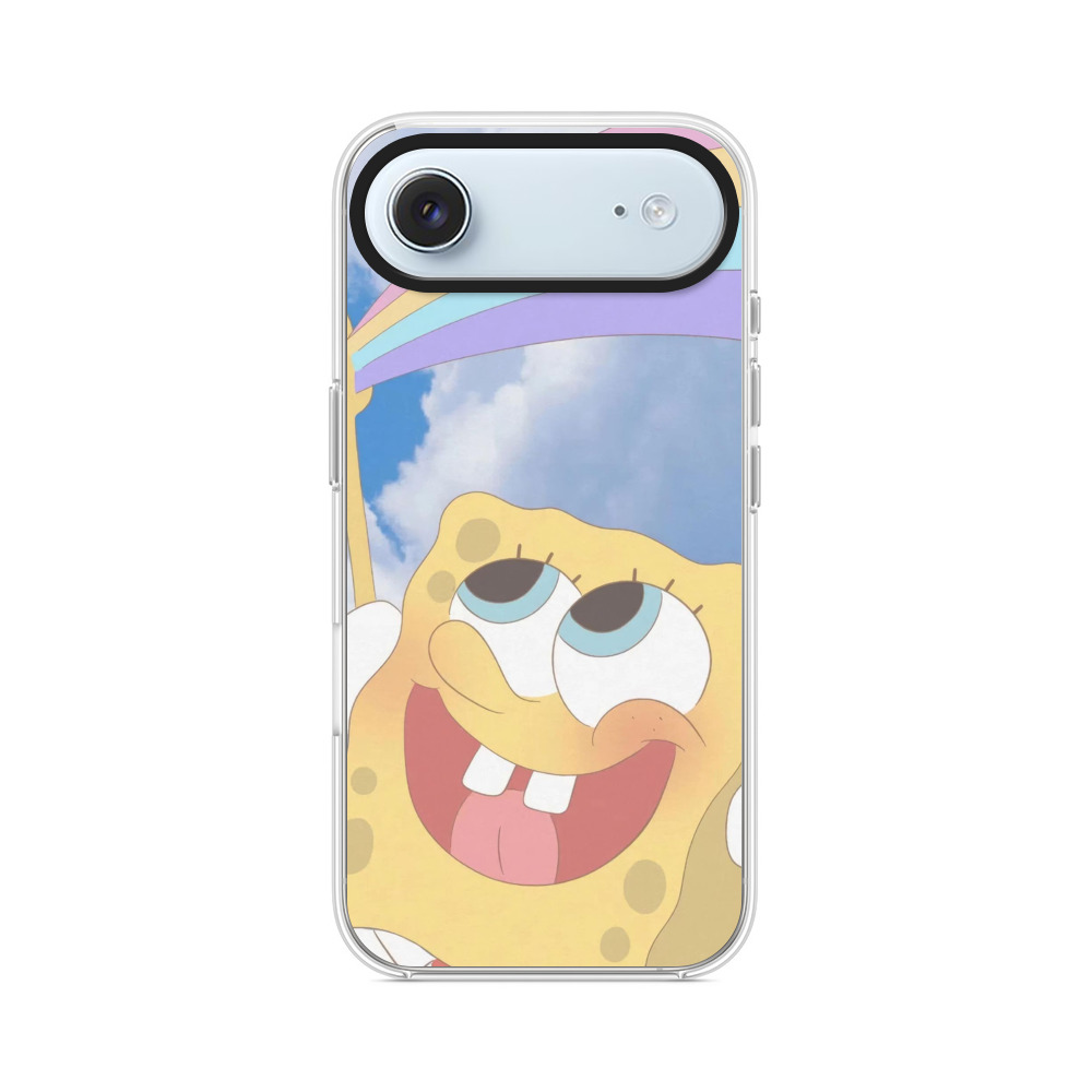 空に手を伸ばすスポンジボブ iPhone Airオリジナルケース