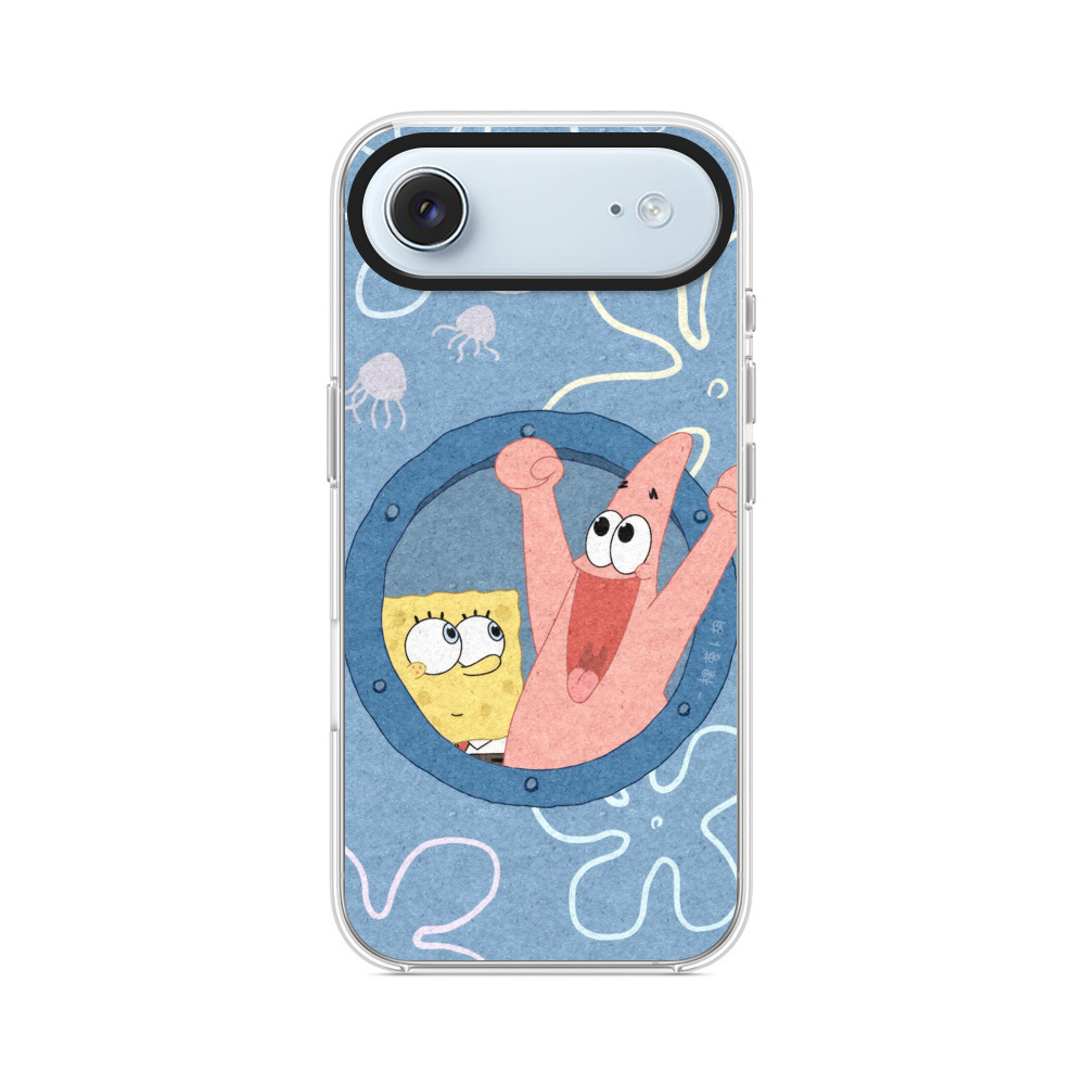 元気なスポンジボブとパトリック iPhone Airオリジナルケース