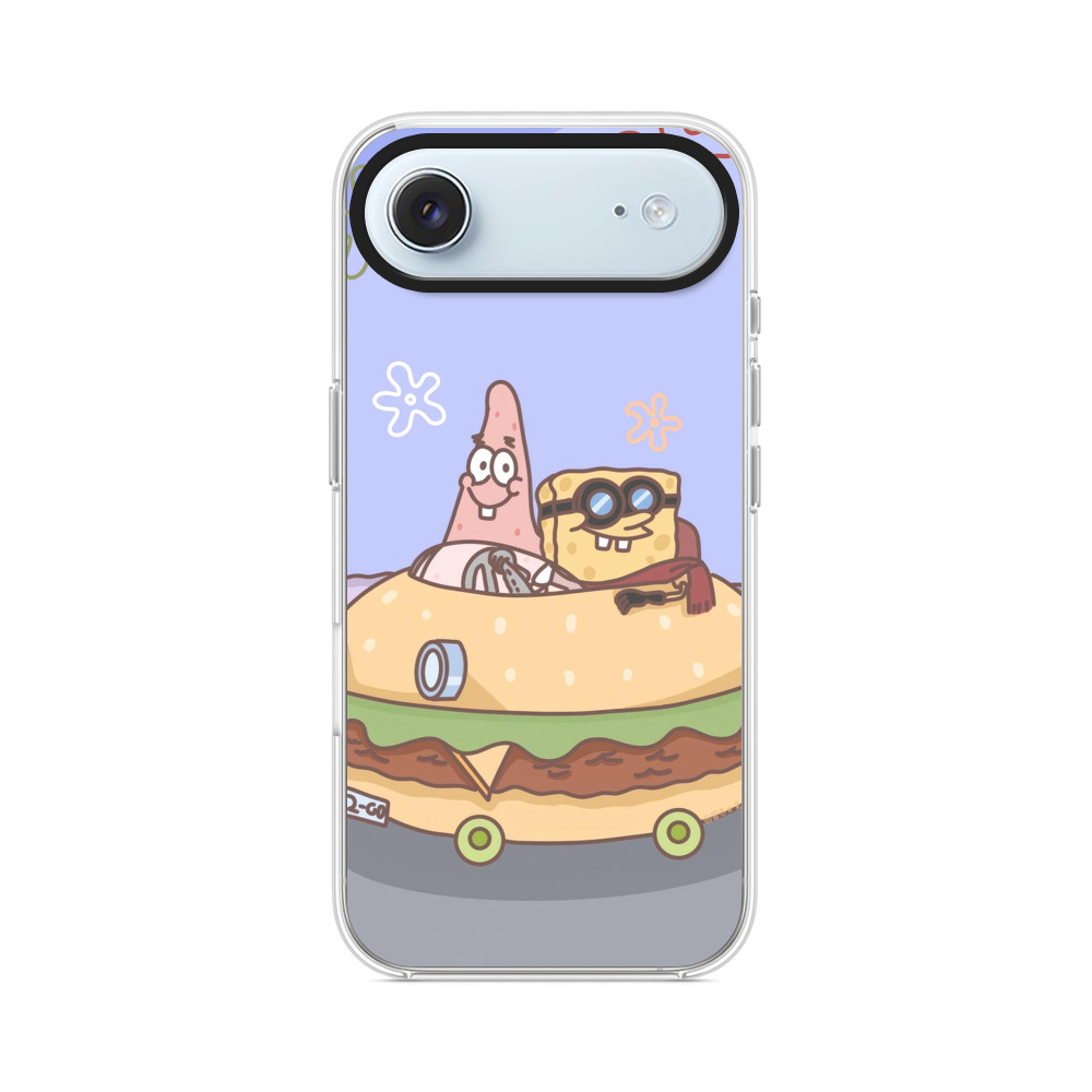 スポンジボブのハンバーガーカー iPhone Airオリジナルケース