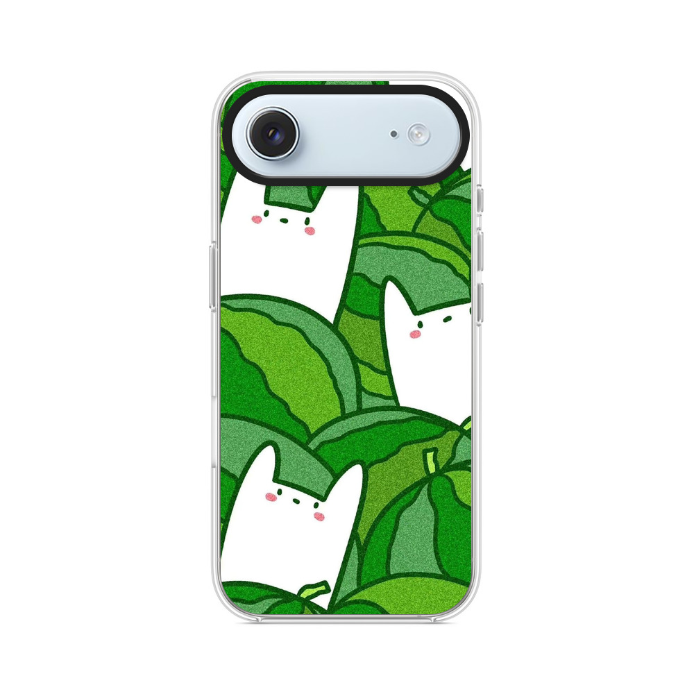 スイカと白い猫 iPhone Airオリジナルケース