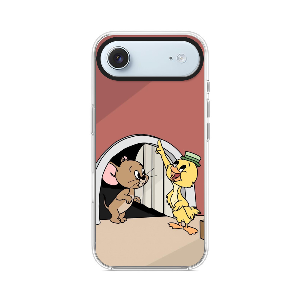 ジェリーとカモのイラスト iPhone Airオリジナルケース