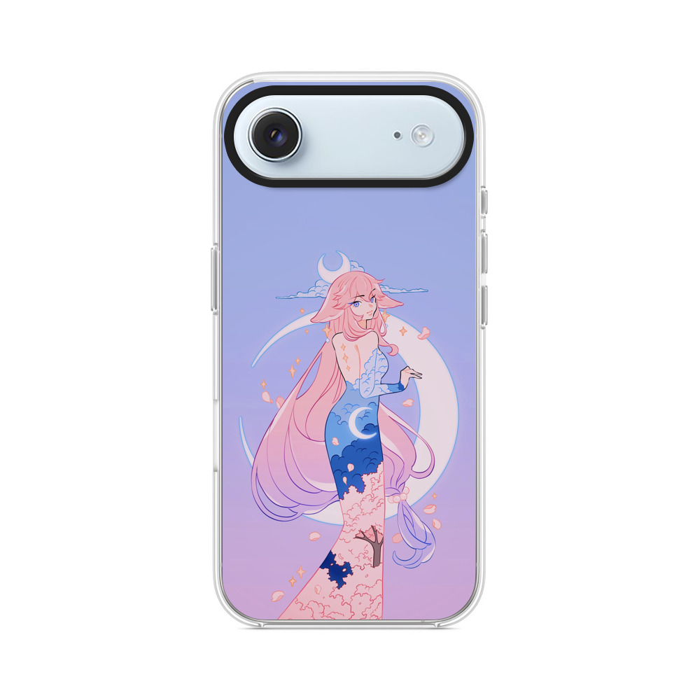 月と桜の妖精 iPhone Airオリジナルケース