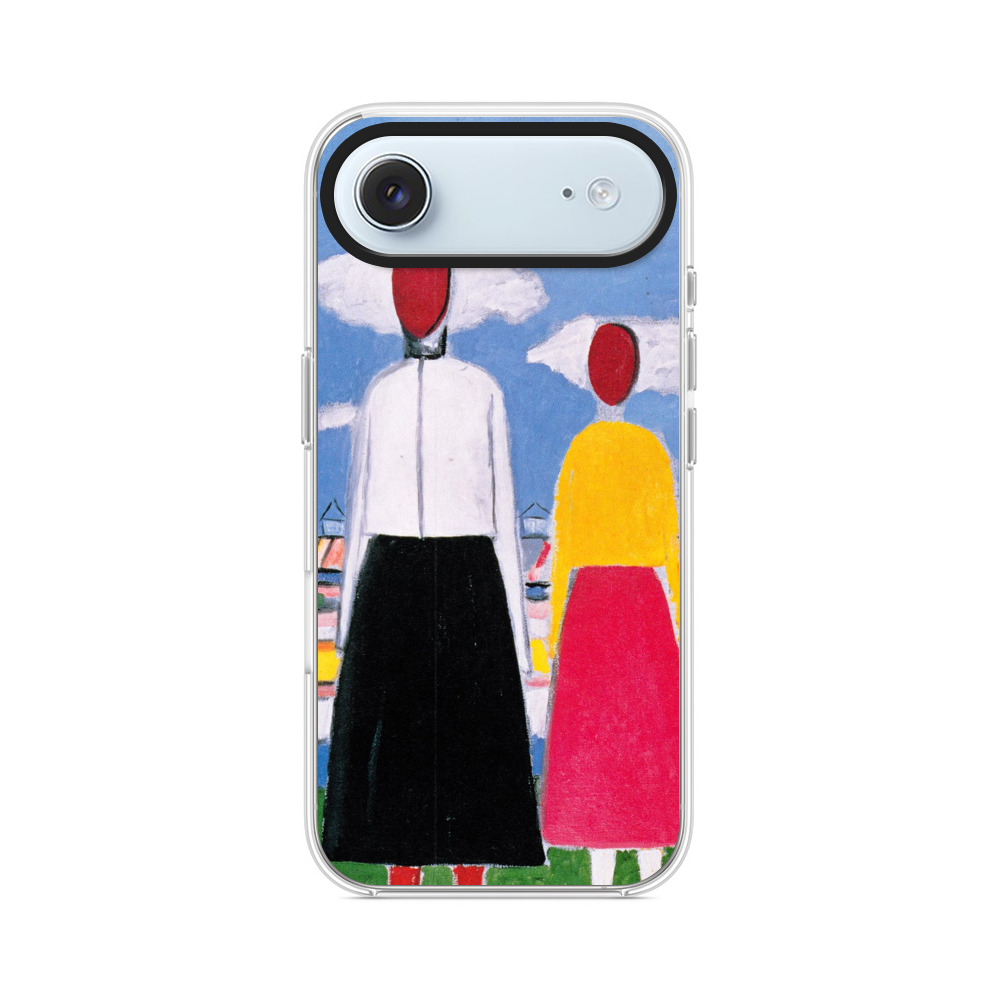 抽象赤顔人物 iPhone Airオリジナルケース