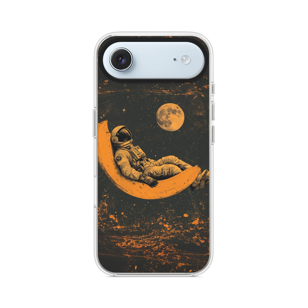 バナナ月の宇宙飛行士 iPhone Airオリジナルケース