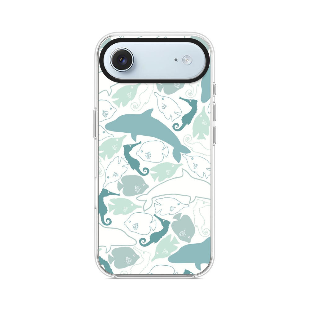 海の生き物のパターン iPhone Airオリジナルケース
