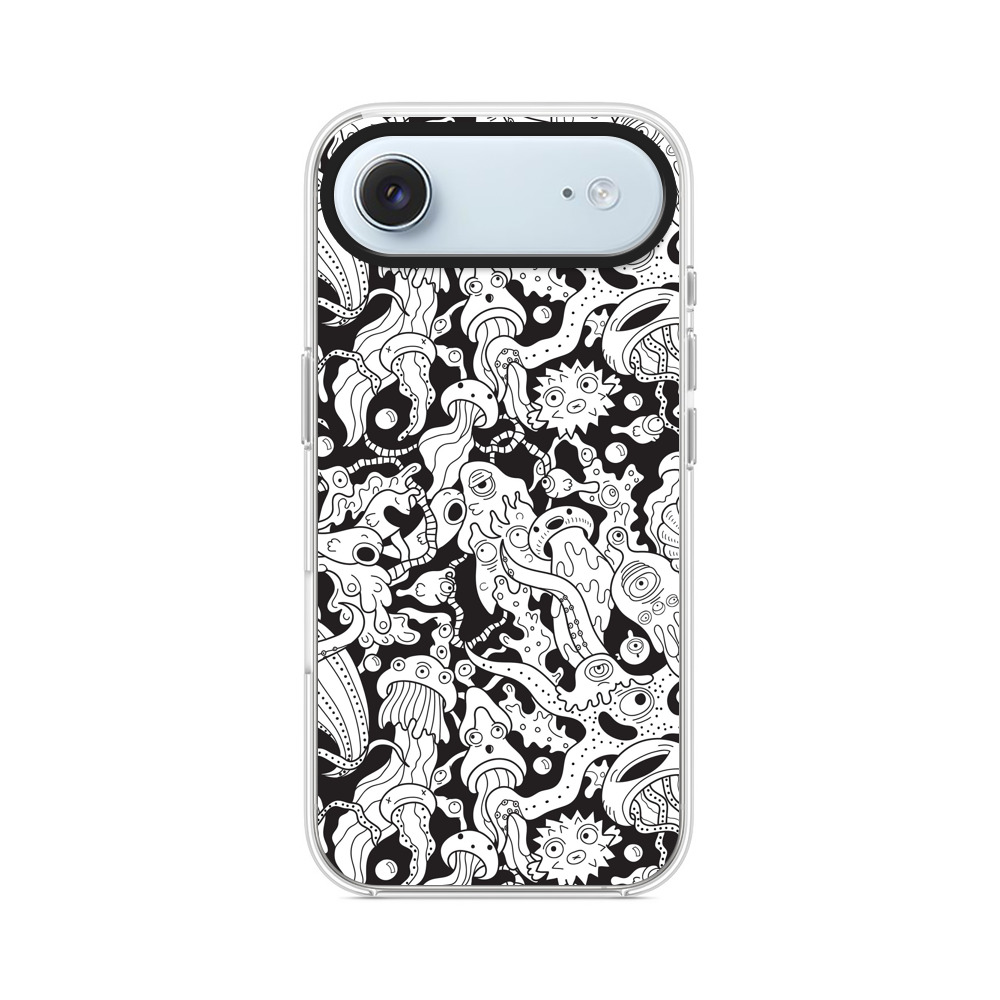 海の生き物パターン iPhone Airオリジナルケース