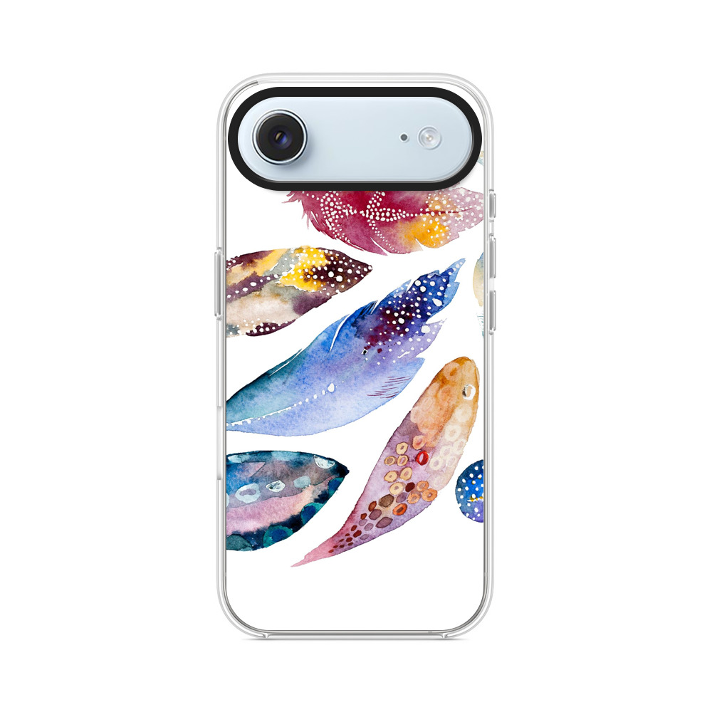 美しい羽根の水彩画 iPhone Airオリジナルケース