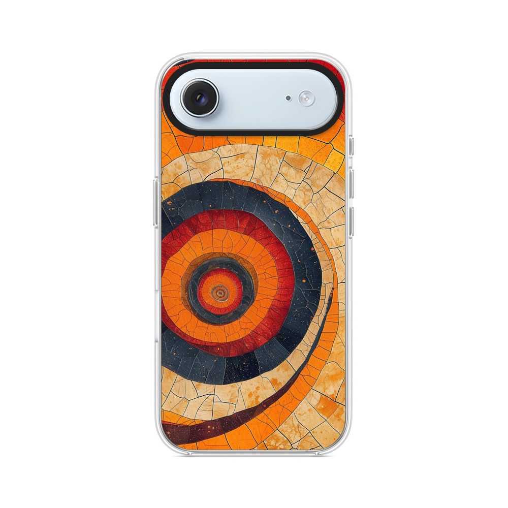 鮮やかな渦巻き模様 iPhone Airオリジナルケース