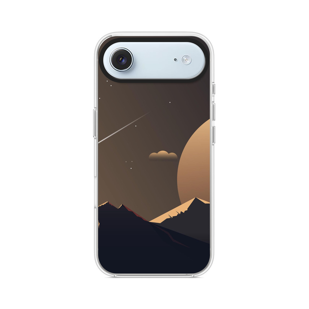 流れ星と月の夜空 iPhone Airオリジナルケース