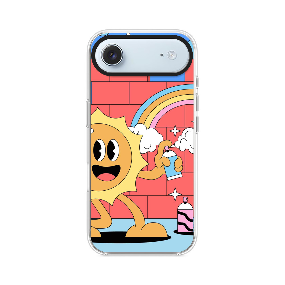 陽気な太陽と虹 iPhone Airオリジナルケース