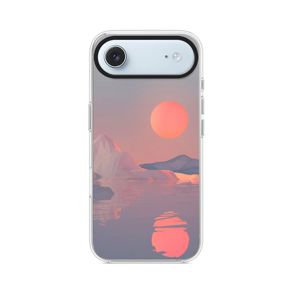 夕日と山と水面の風景 iPhone Airオリジナルケース