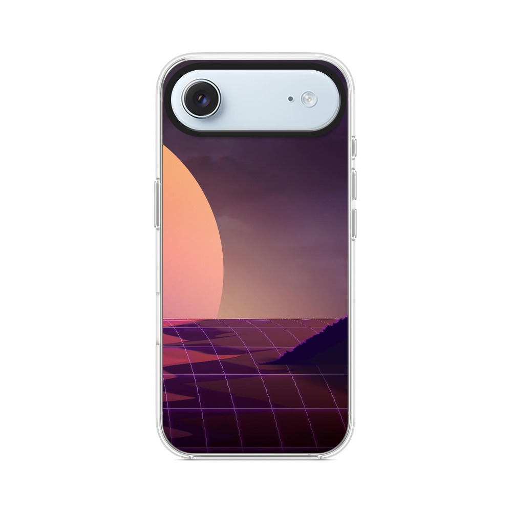 夕暮れ未来の海と太陽 iPhone Airオリジナルケース